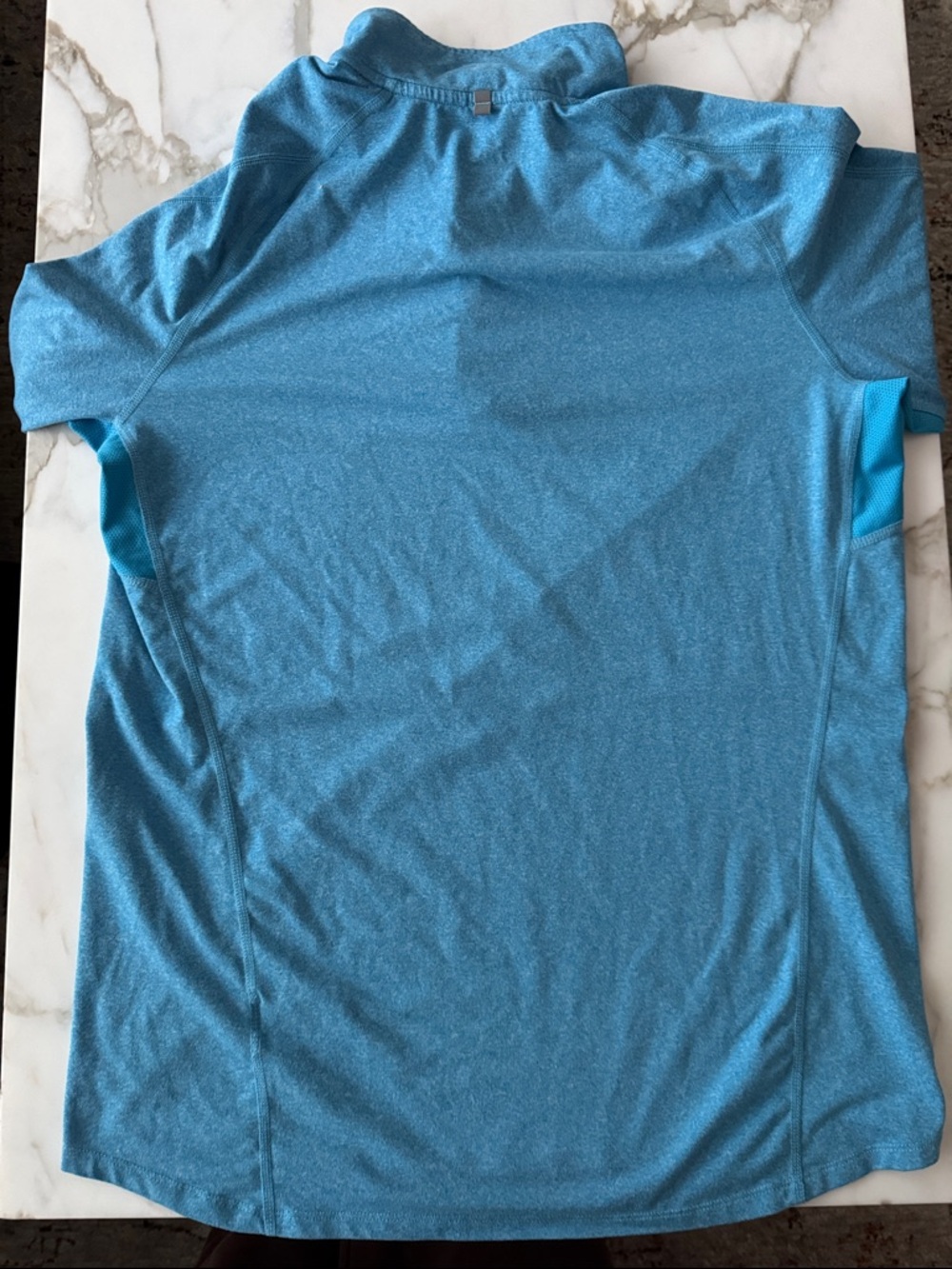 Nike Dri-FIT Blue Heather Running Top - Picture 7 of 9